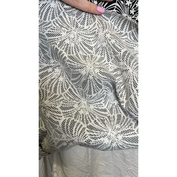 Brooks Brothers Sleeveless Floral Fit Flare Dress Career Nautical Navy Women's 6 - Picture 5 of 15